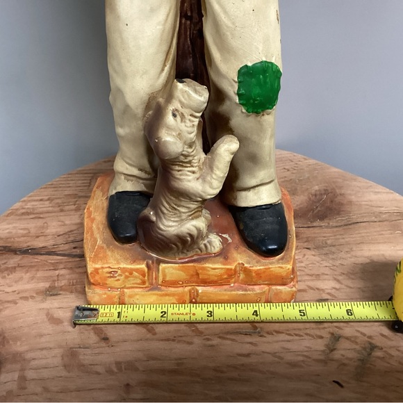 Vintage - Made In Japan - Huge Ceramic Crafted Old Man & Dog Sculpture - Rare - Picture 13 of 15